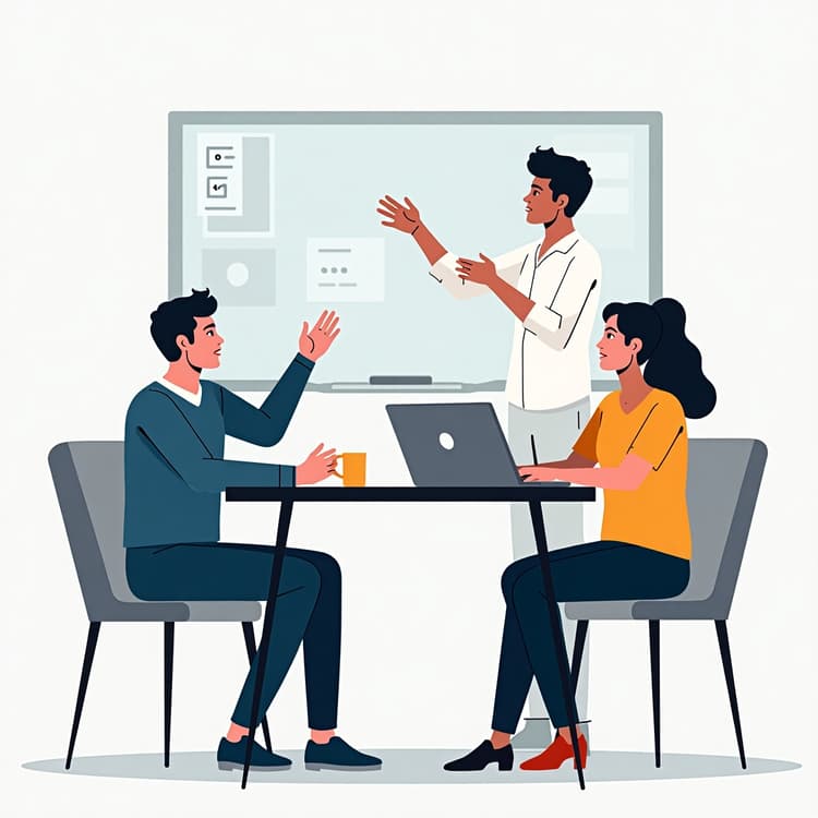 Client discussion about construction project requirements